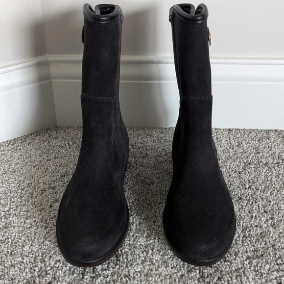 Ulan Black Waterproof Rain Boots sz 7 - Picture 3 of 7